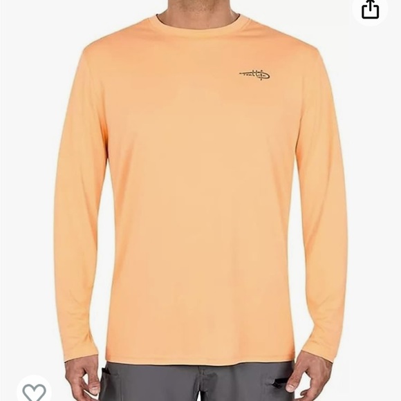 REEL LIFE Sun Defender UV Protection Men’s Long Sleeve Shirt Fishing Beach - Picture 2 of 4